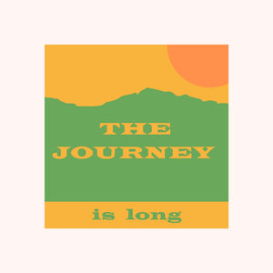 The Journey Is Long Sticker